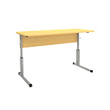 Стол ученический 16 мм 2-мест. с рег. высоты 5-7 (Лц.КР 5-7-т25 Лц.С2Д-16/2) Лицей фото